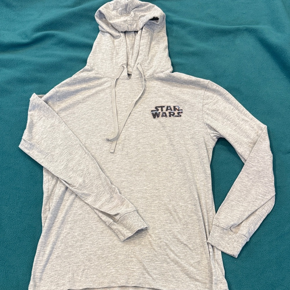 Disney Parks Star Wars Gray Faded Hoodie. Size Small